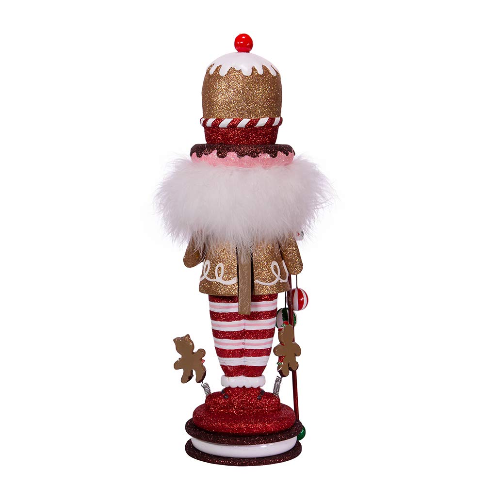 Kurt S. Adler 16.5-Inch Hollywood Gingerbread King Nutcracker, Multicolor