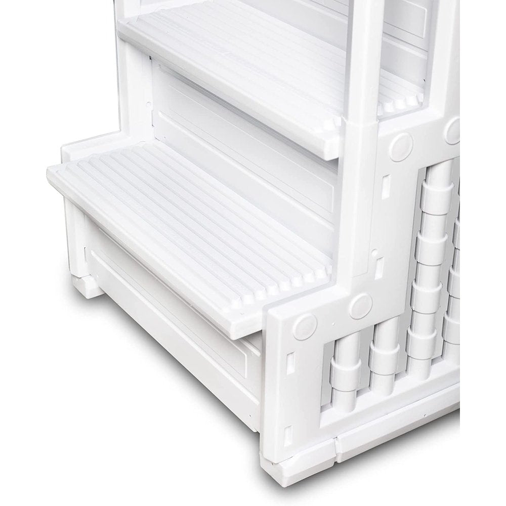 32" Easy Step Ladder with Handrails for AboveGround Pools Poolzilla