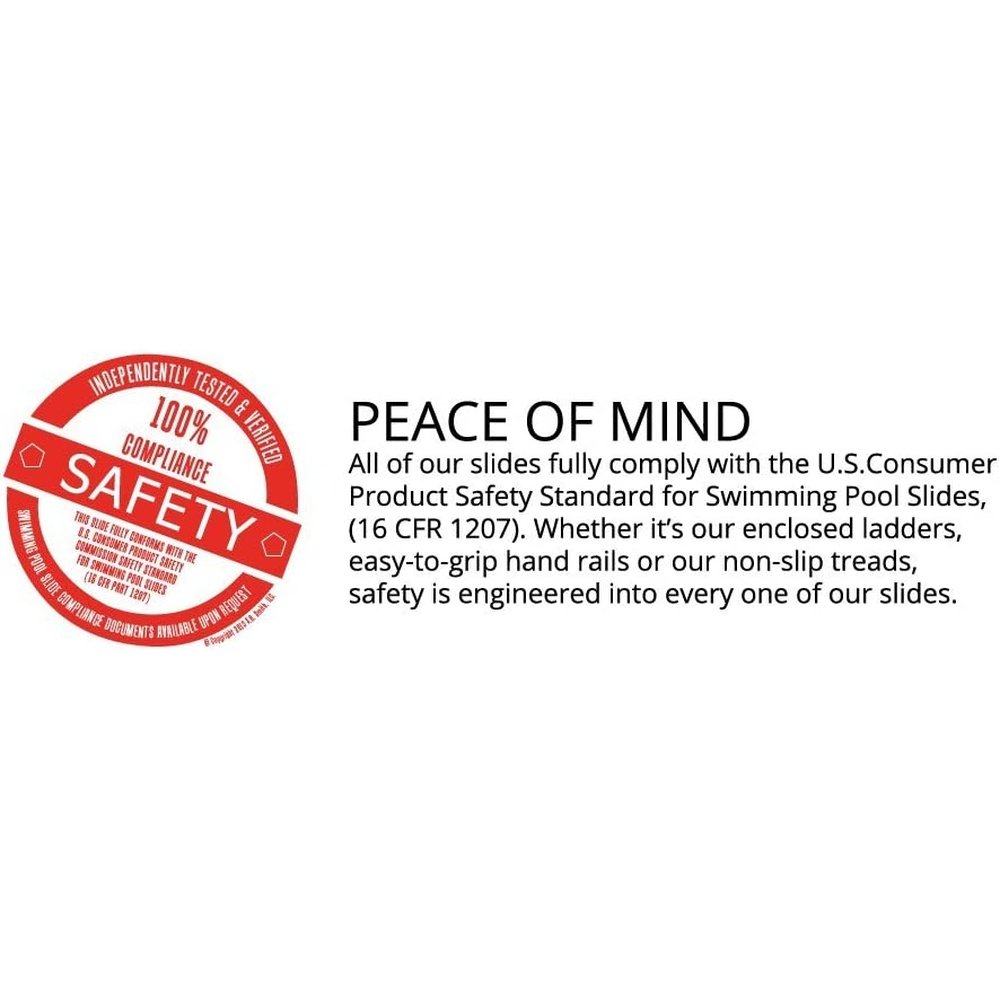 R. Smith 610-209-58220 Rogue2 Pool Slide, Gray