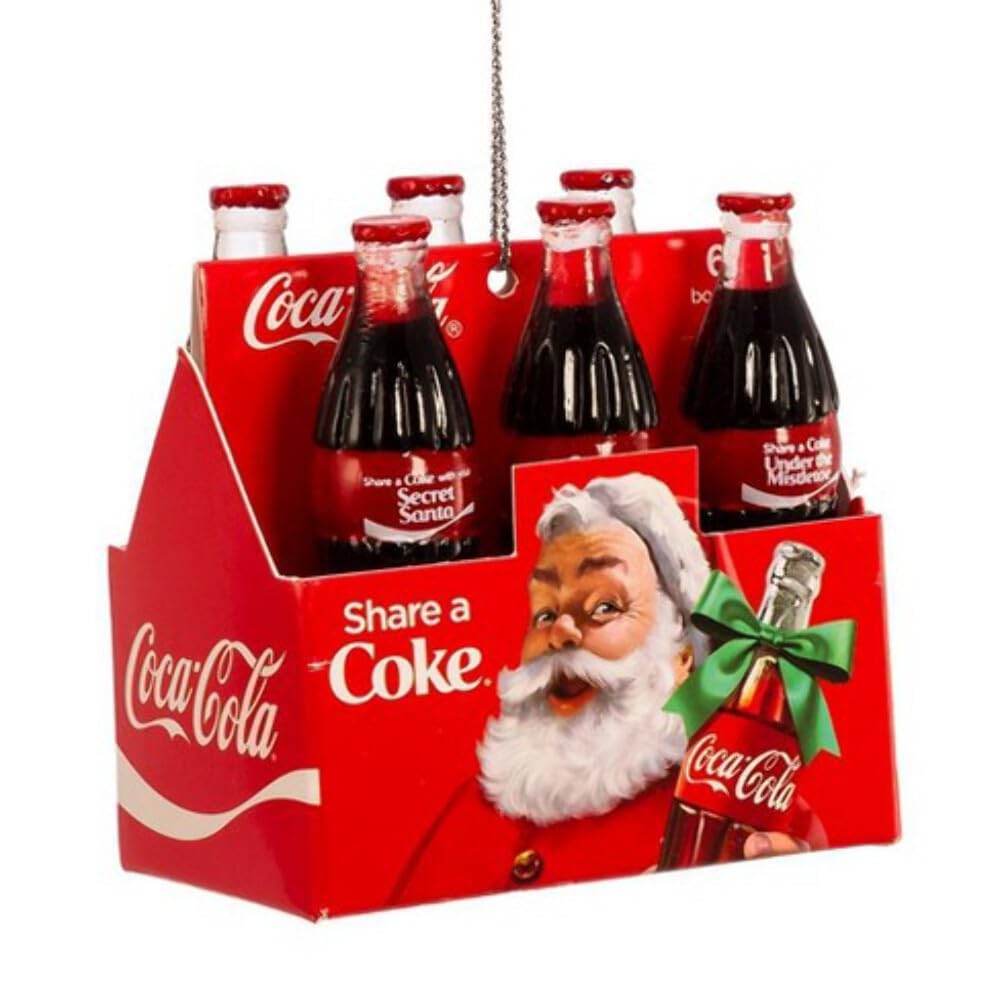 Coca-Cola® 'Share A Coke' 6-Pack Bottles Ornament, Christmas