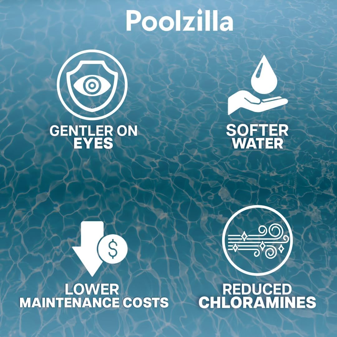 Poolzilla Salt Cell for up to 40,000 Gallons, Compatible with Hayward T15, Hayward Aquarite Salt Cell System