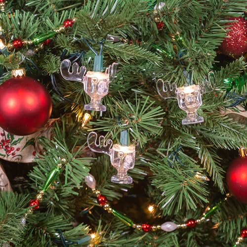 National Lampoon Christmas Vacation Kurt Adler UL 10-Light Wally World Moose Mug Light Set