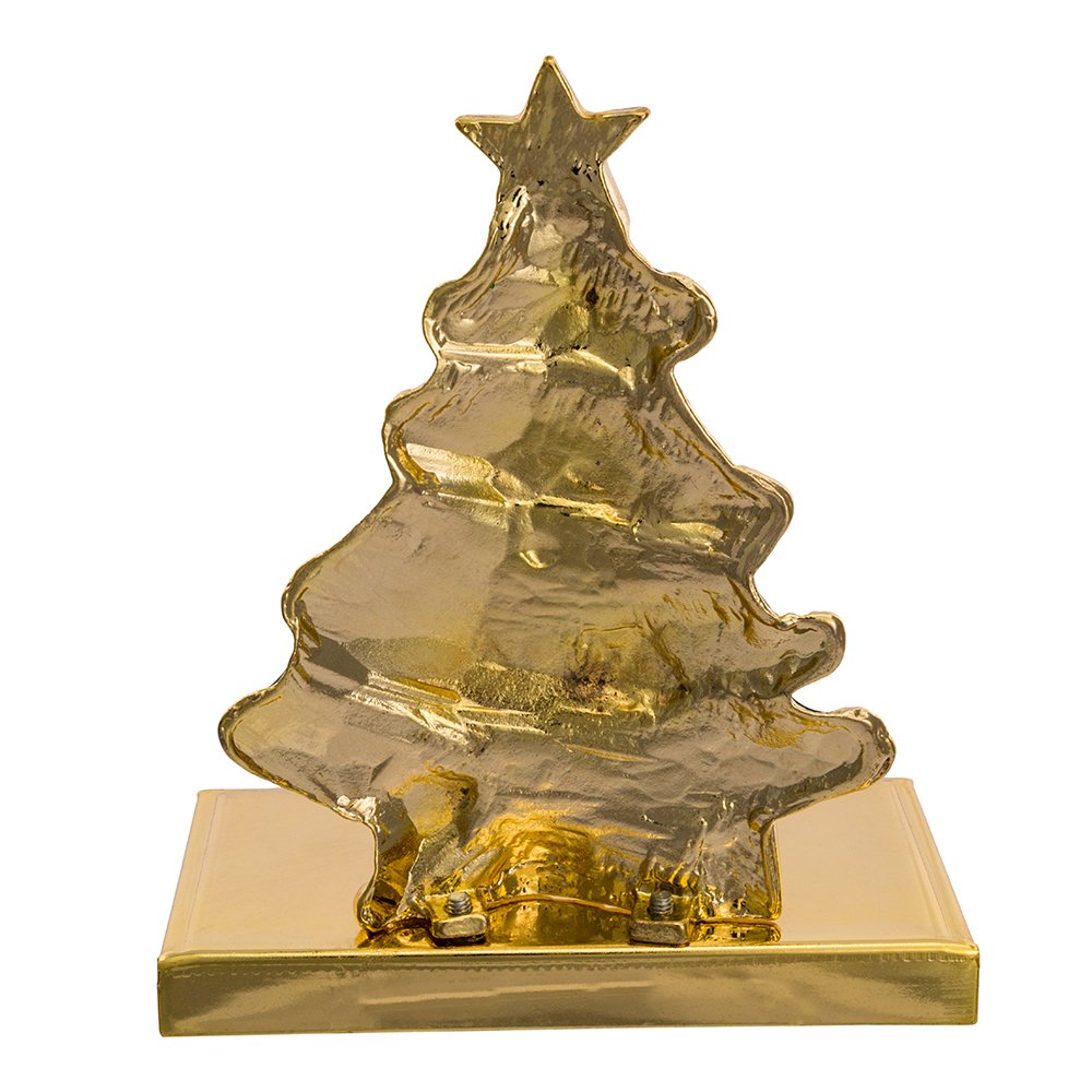 Kurt Adler Zinc Christmas Tree Stocking Holder Decor