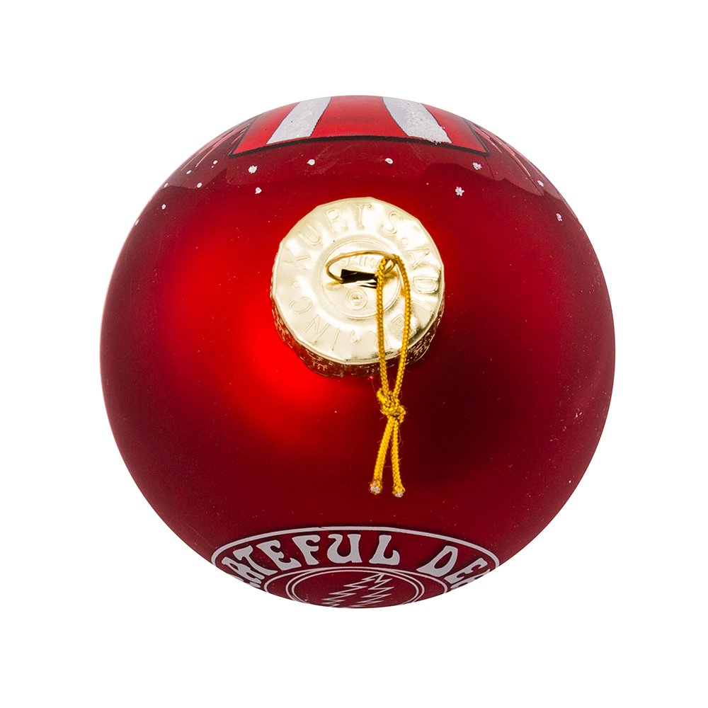 Kurt Adler 80mm Grateful Dead Glass Ball for Christmas