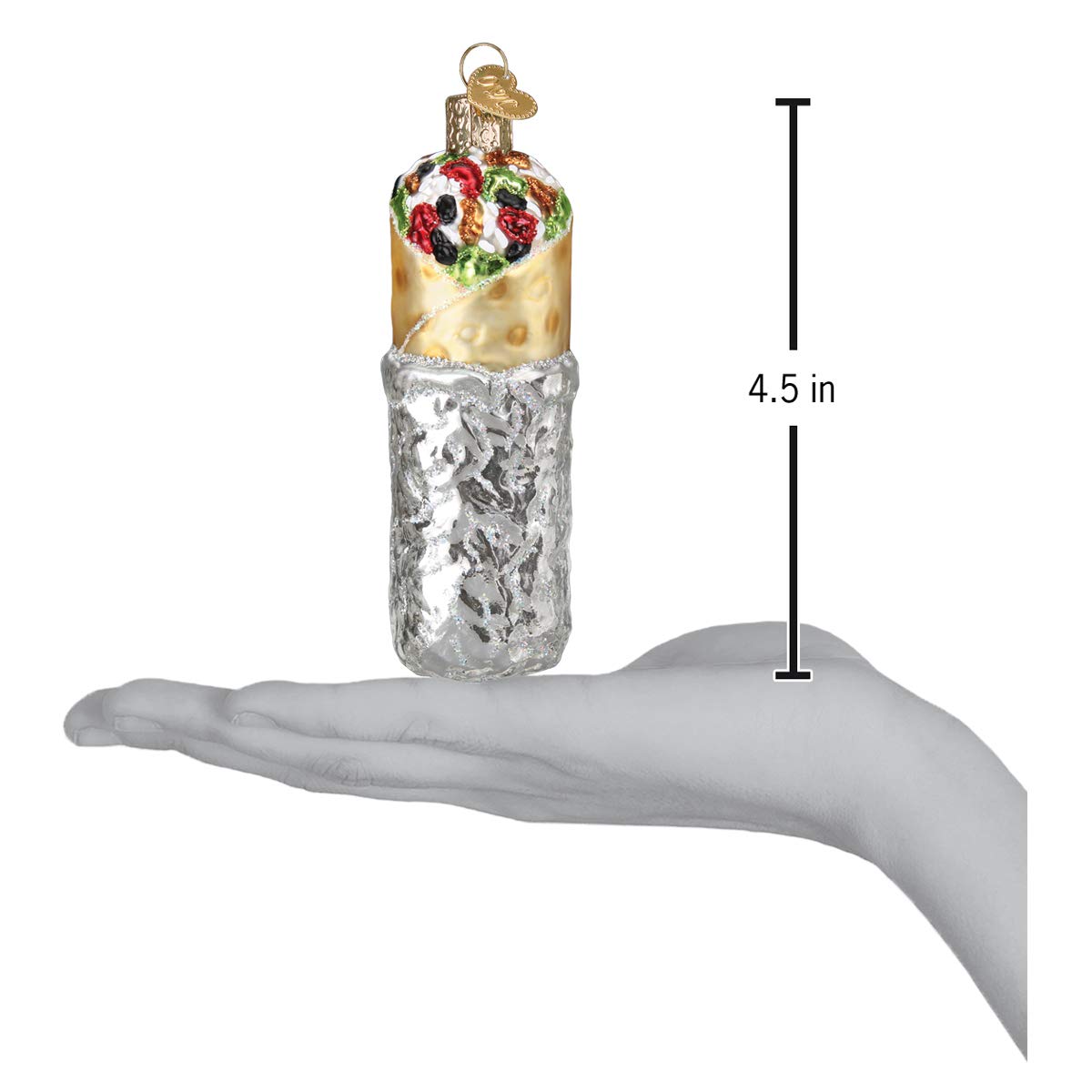 Old World Christmas Burrito Glass Blown Ornaments for Christmas Tree