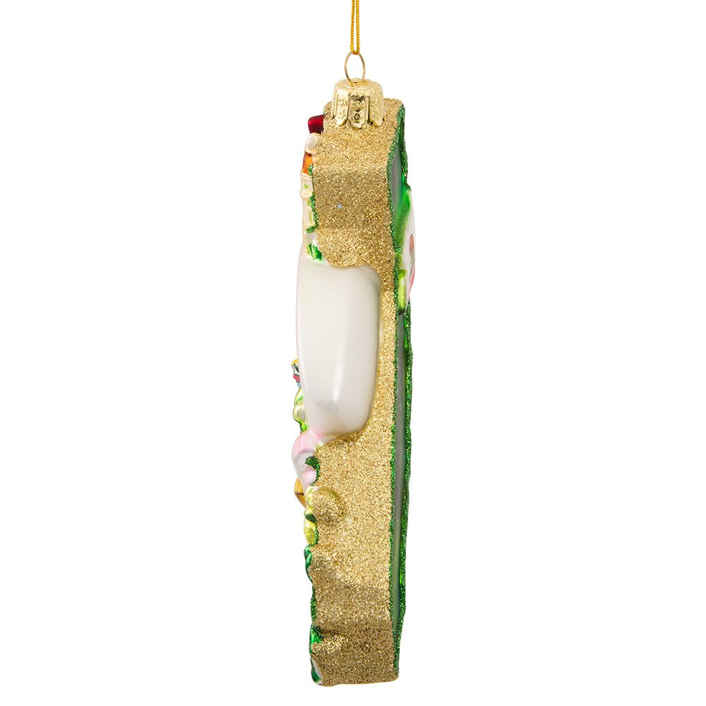 Kurt Adler Glass California Ornament, 5-Inch for Christmas