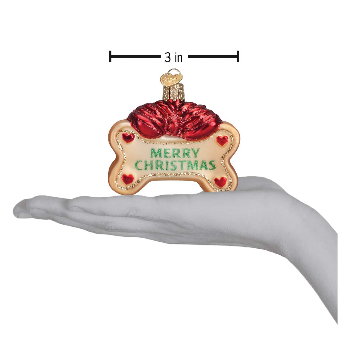 Old World Christmas Dog Treat Glass Blown Ornament for Christmas Tree