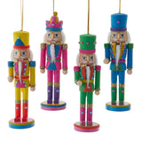 Kurt S. Adler 6" Wdn Glow in Dark Nutcracker Set of 4 Ornaments