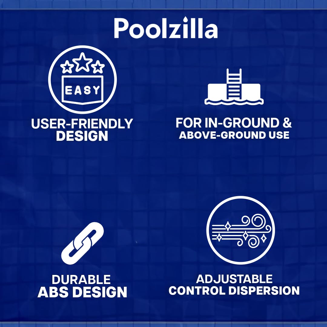 Poolzilla Deluxe Chlorine Feeder - Up to 3” Tablets