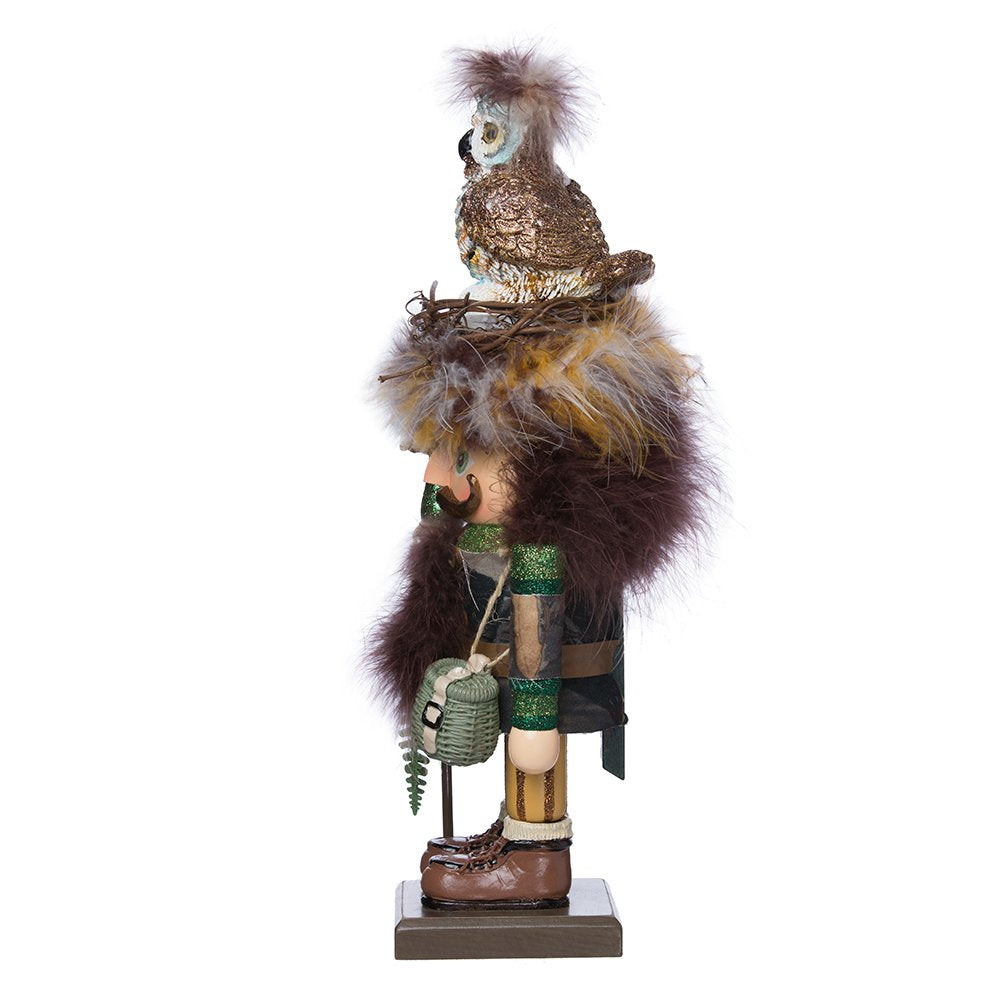 Kurt Adler 16-Inch Hollywood Woodsman Nutcracker with Owl Hat