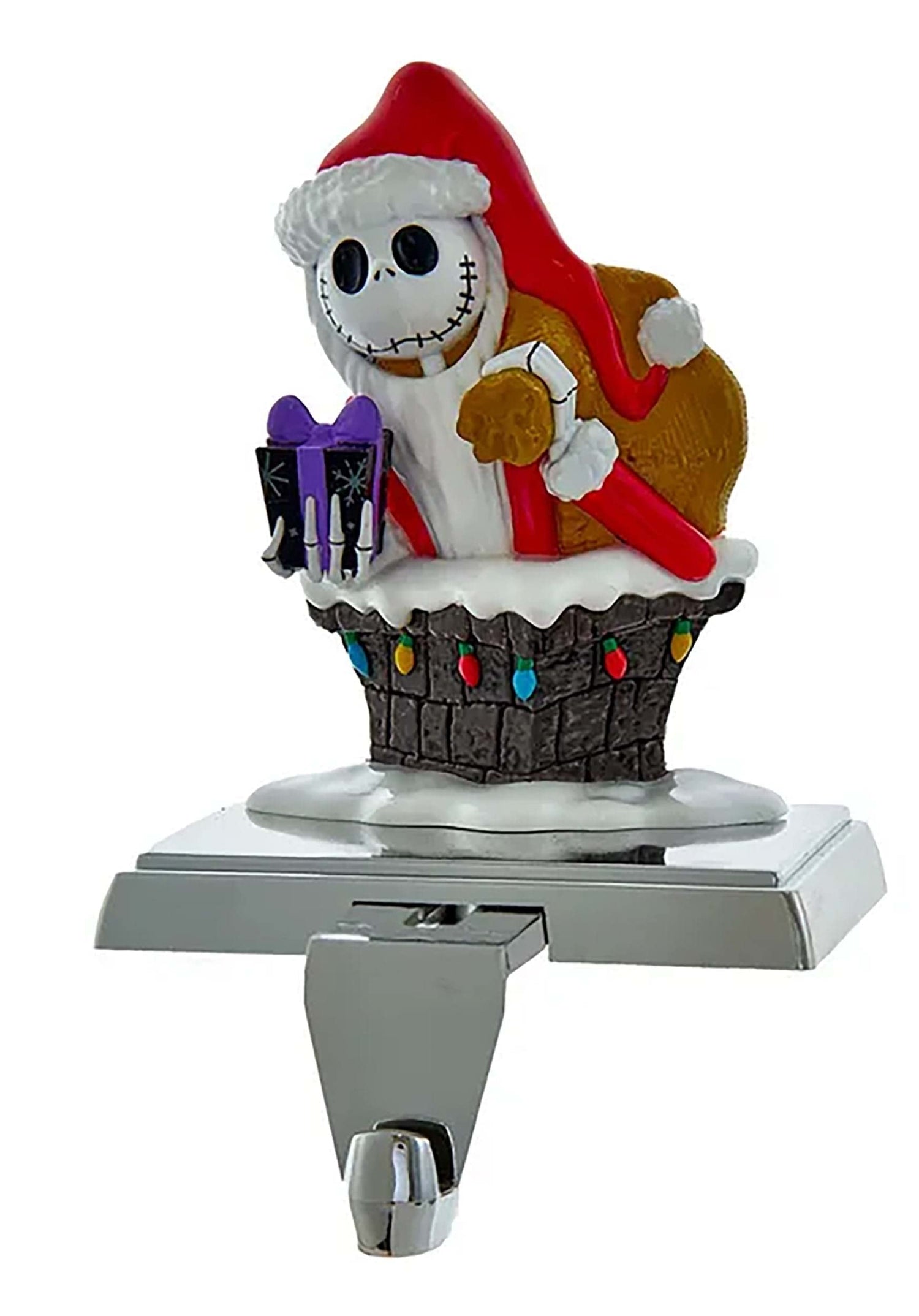 Disney 6.5-Inch Nightmare Before Christmas Jack in Chimney Stocking Holder