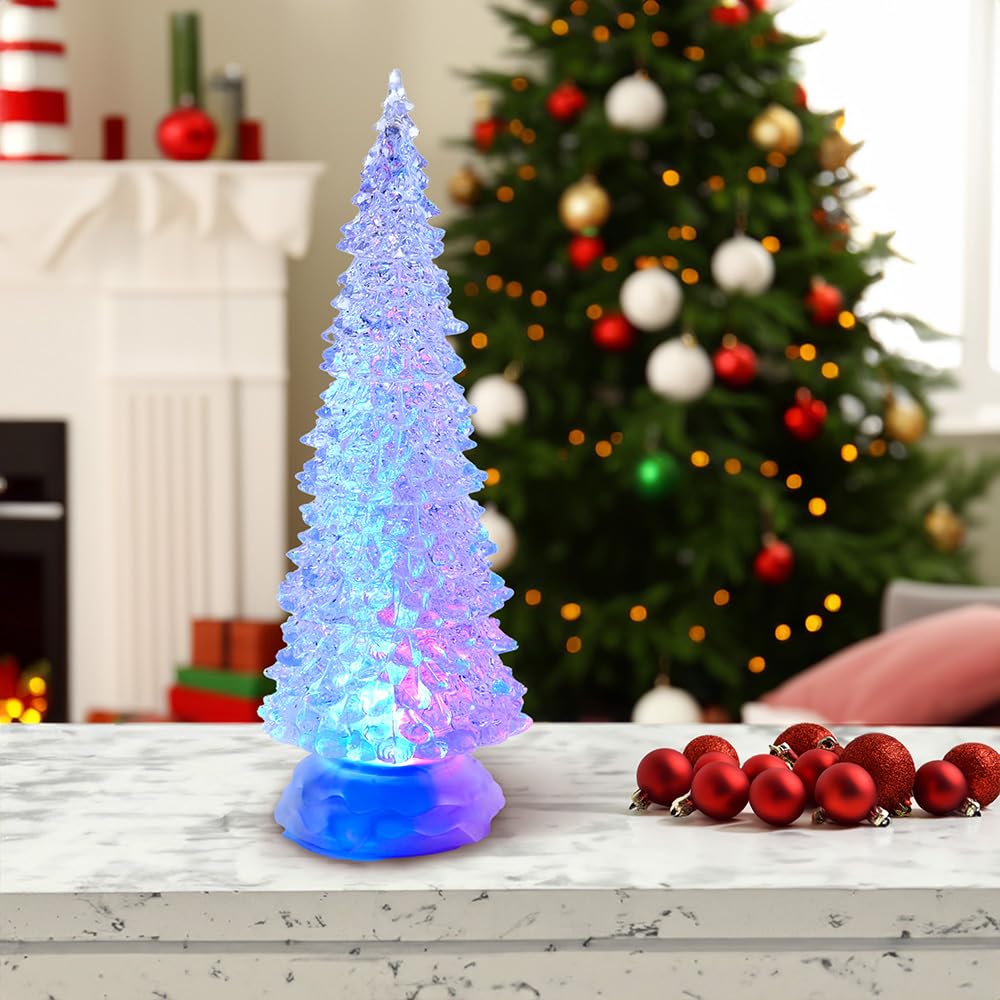 Kurt Adler 12-1/4-Inch Battery-Operated LED Light Tree Tablepiece Home D‚cor