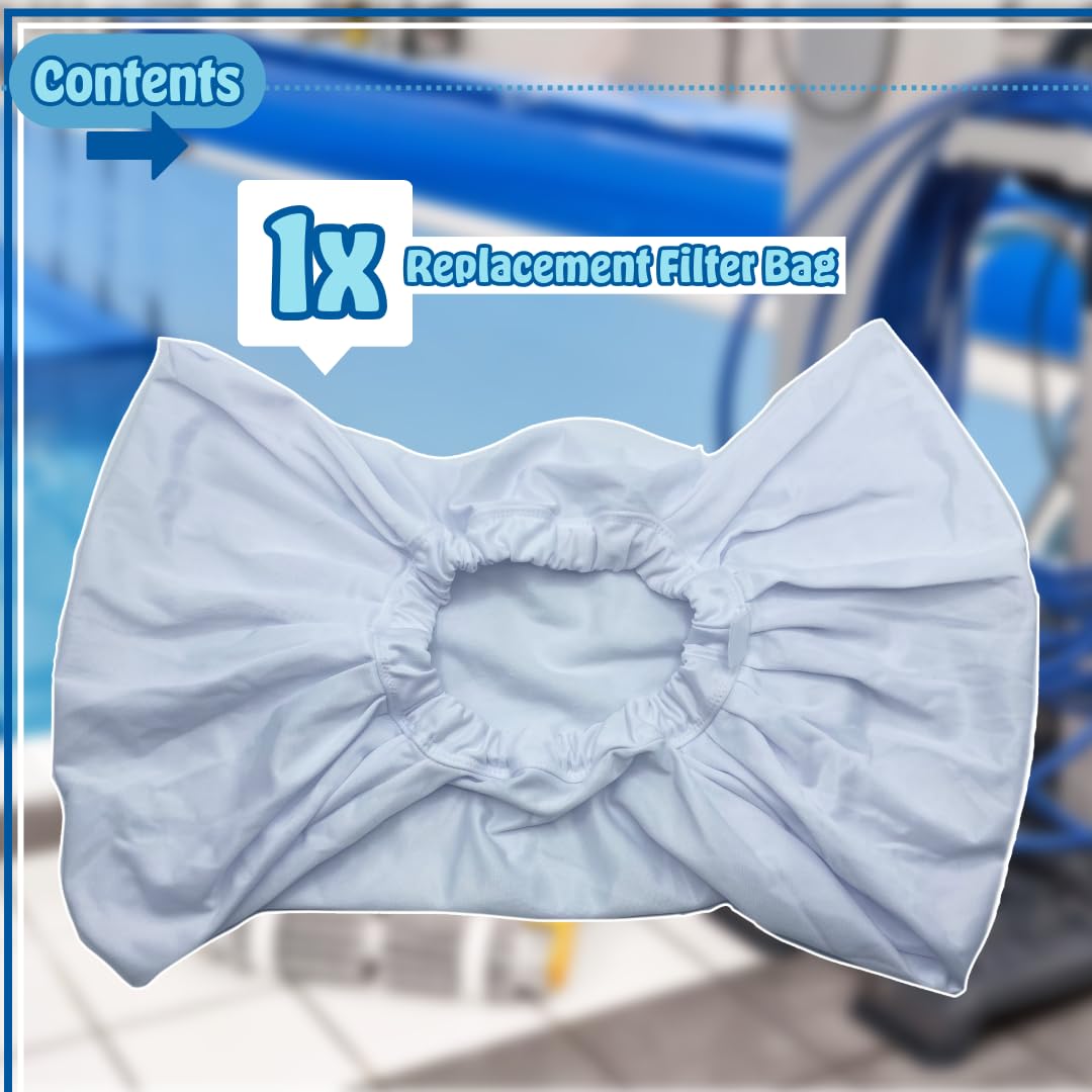 Poolzilla Pool Cleaner Fine Filter Bags - Compatible with Aquabot, Pool Rover, AquaMAX Junior, UltraMAX Units, and AquaFirst In-Ground CleanersâŠ