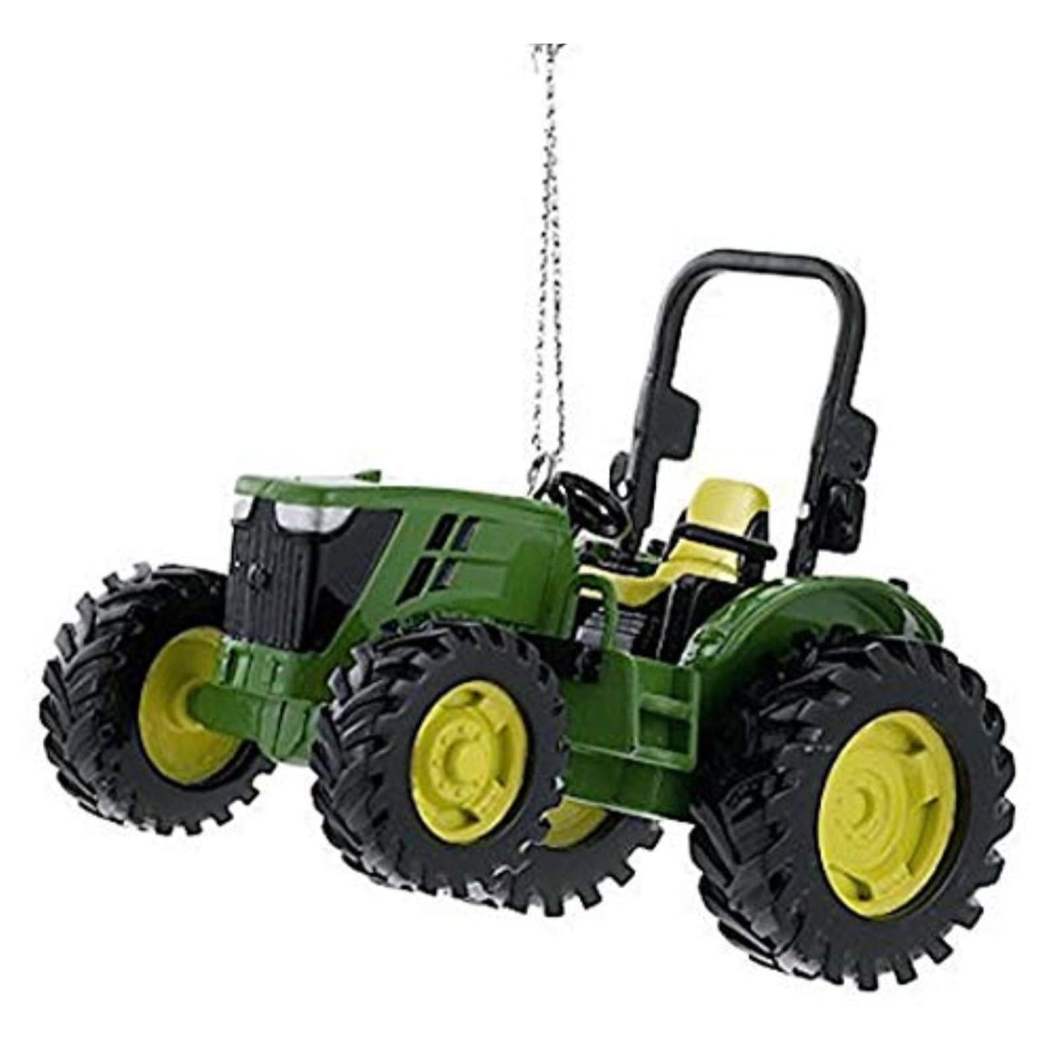 Kurt Adler Plastic Ornament for Christmas Tree, John Deere Utility Tractor