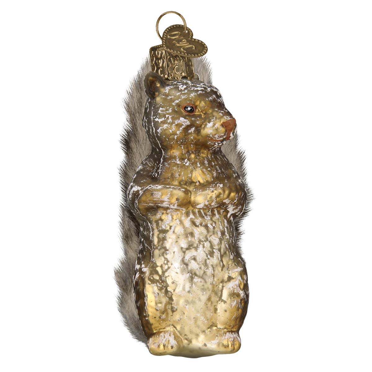 Old World Christmas Vintage Squirrel Glass Blown Ornament for Christmas Tree, Handcrafted Holiday Decoration, Vintage Animal Collection