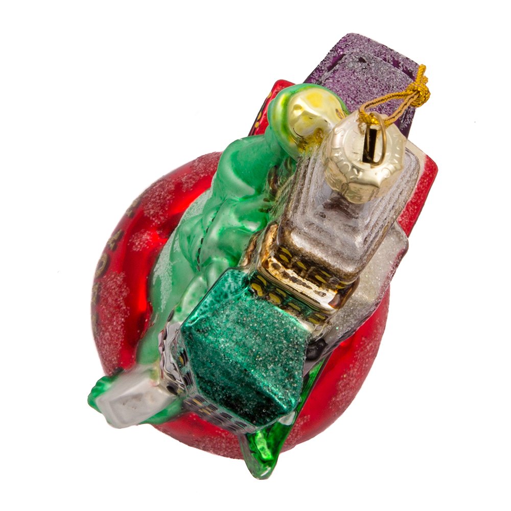 Kurt Adler New York City Glass Cityscape Ornament, 5-Inch