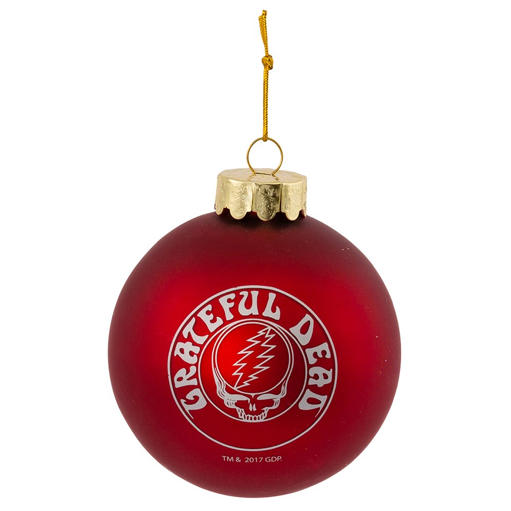 Kurt Adler 80mm Grateful Dead Glass Ball for Christmas