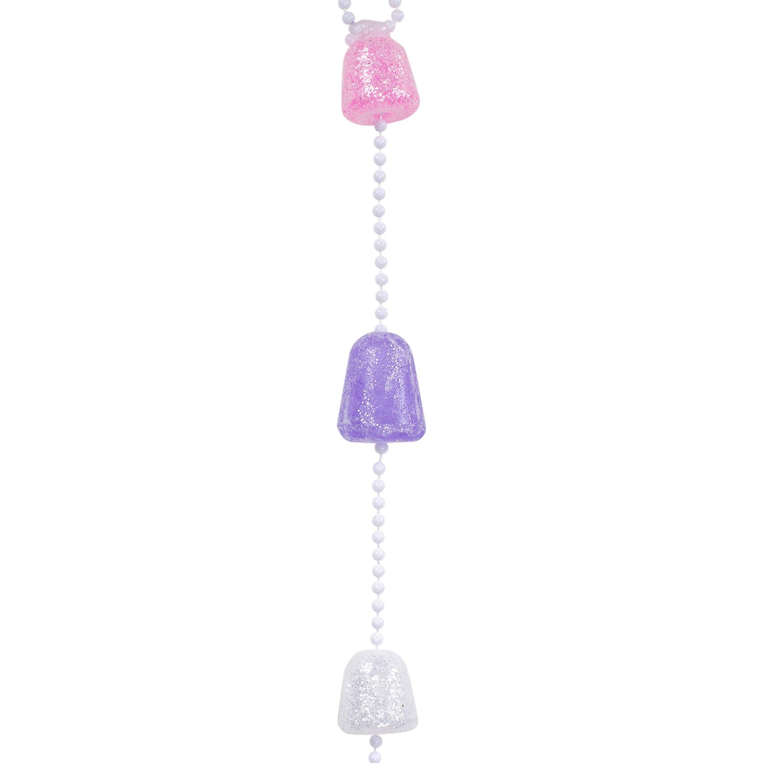 Kurt S. Adler Pink Purple and White Glittered Gum Drop Garland 9 Feet Long H2051 New
