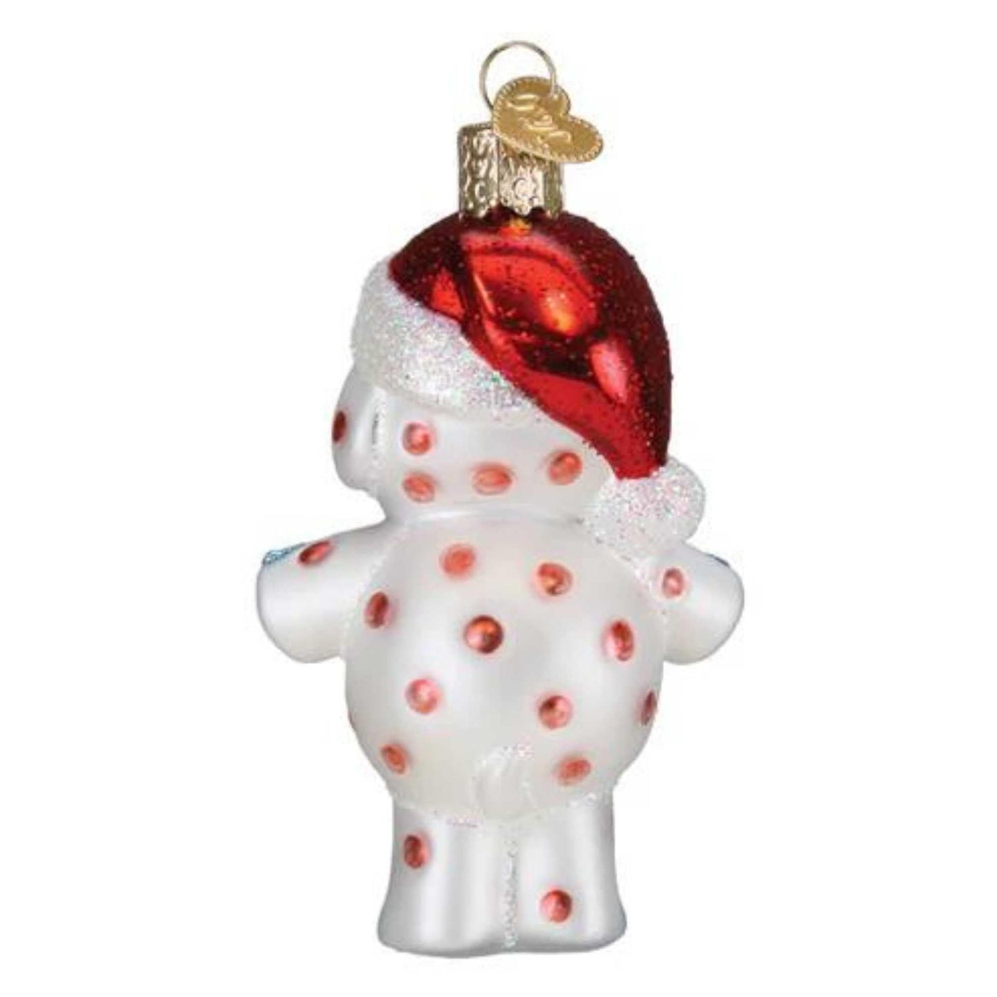 Old World Christmas Spotted Elephant Glass Blown Ornament for Christmas Tree, Handcrafted Holiday Decoration, Rudolph Collection