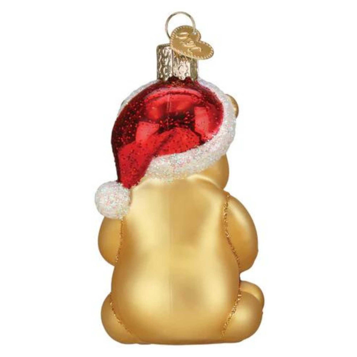 Old World Christmas Winnie The Pooh Glass Blown Ornament for Christmas Tree, Handcrafted Holiday Decoration, Winnie The Pooh Collection