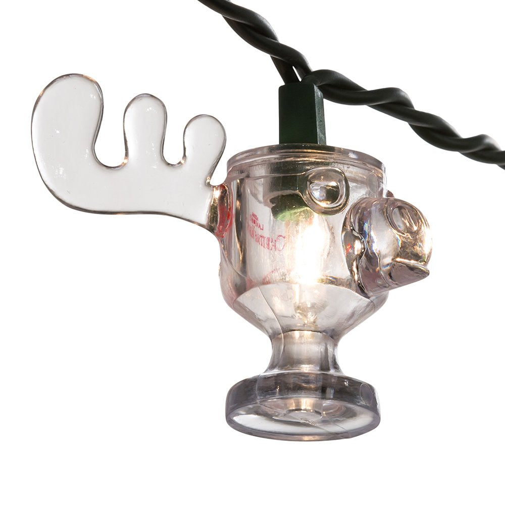 National Lampoon Christmas Vacation Kurt Adler UL 10-Light Wally World Moose Mug Light Set