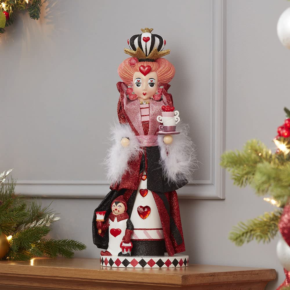 Kurt S. Adler 17.5-Inch Hollywood Queen of Hearts Nutcracker, Multi