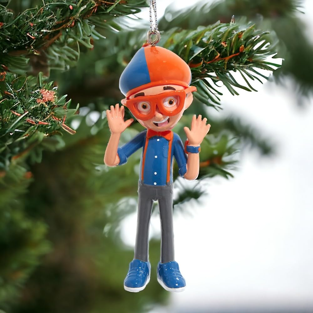 Kurt Adler Blippi Blow Mold Ornament - Officially Licensed, 3.5-Inch