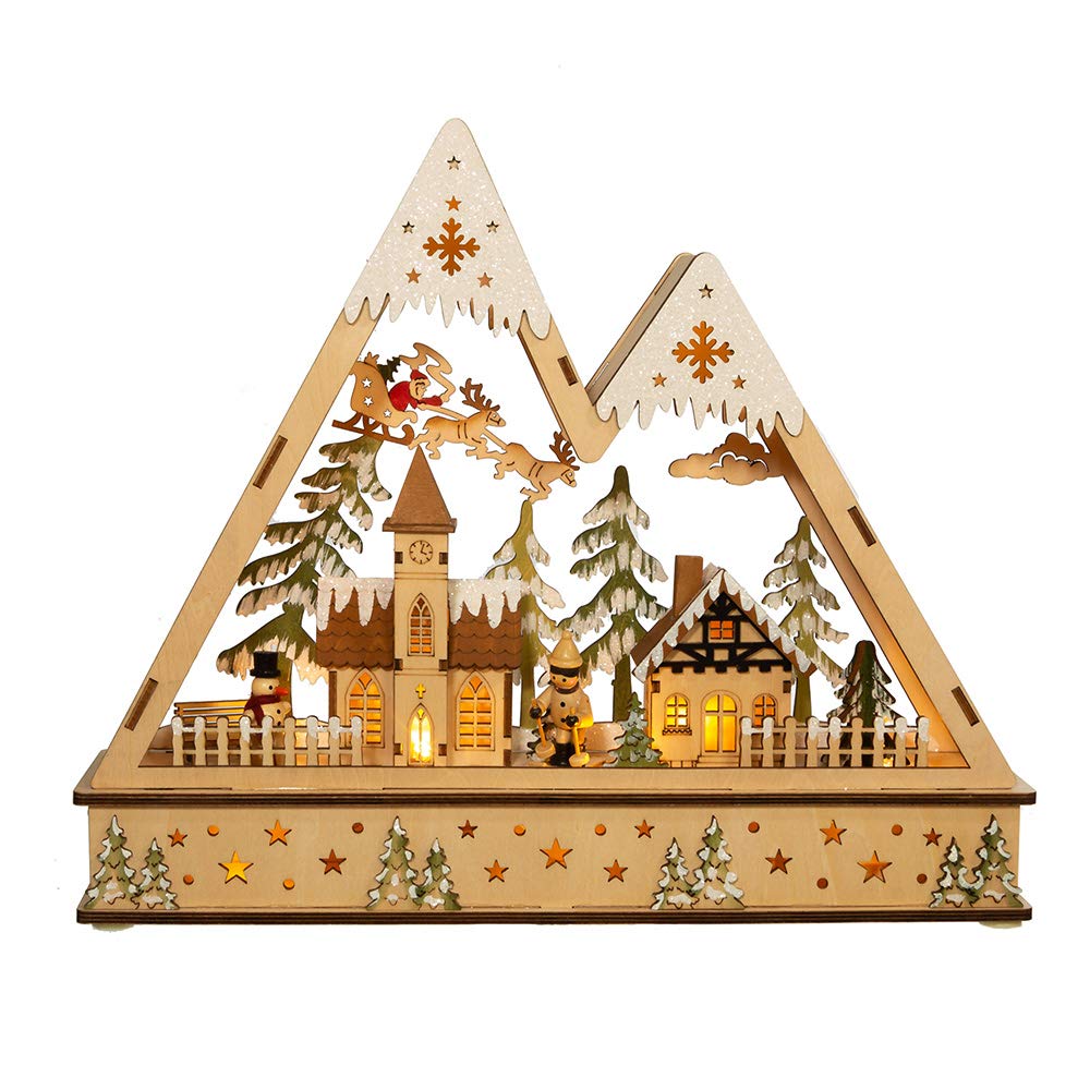Kurt S. Adler JEL0957 Christmas Village, Multi-Colored