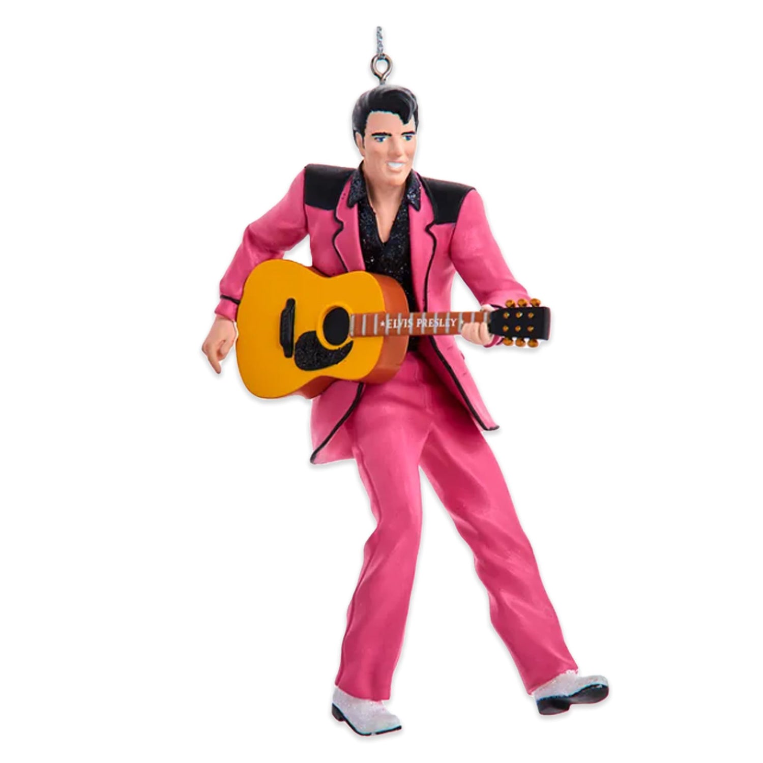 Elvis Presley in Pink Suit Resin Ornament