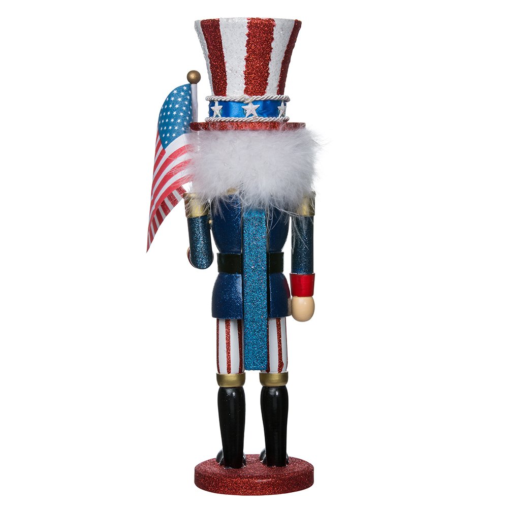 Hollywood Kurt Adler 15-Inch Wooden Uncle Sam Nutcracker