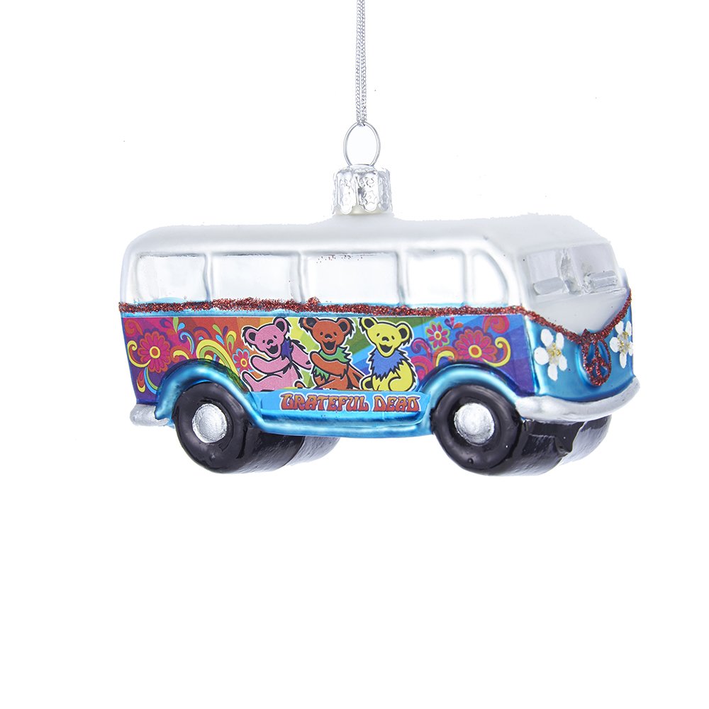 Kurt Adler Glass Grateful Dead Ornament, 4-Inch for Christmas