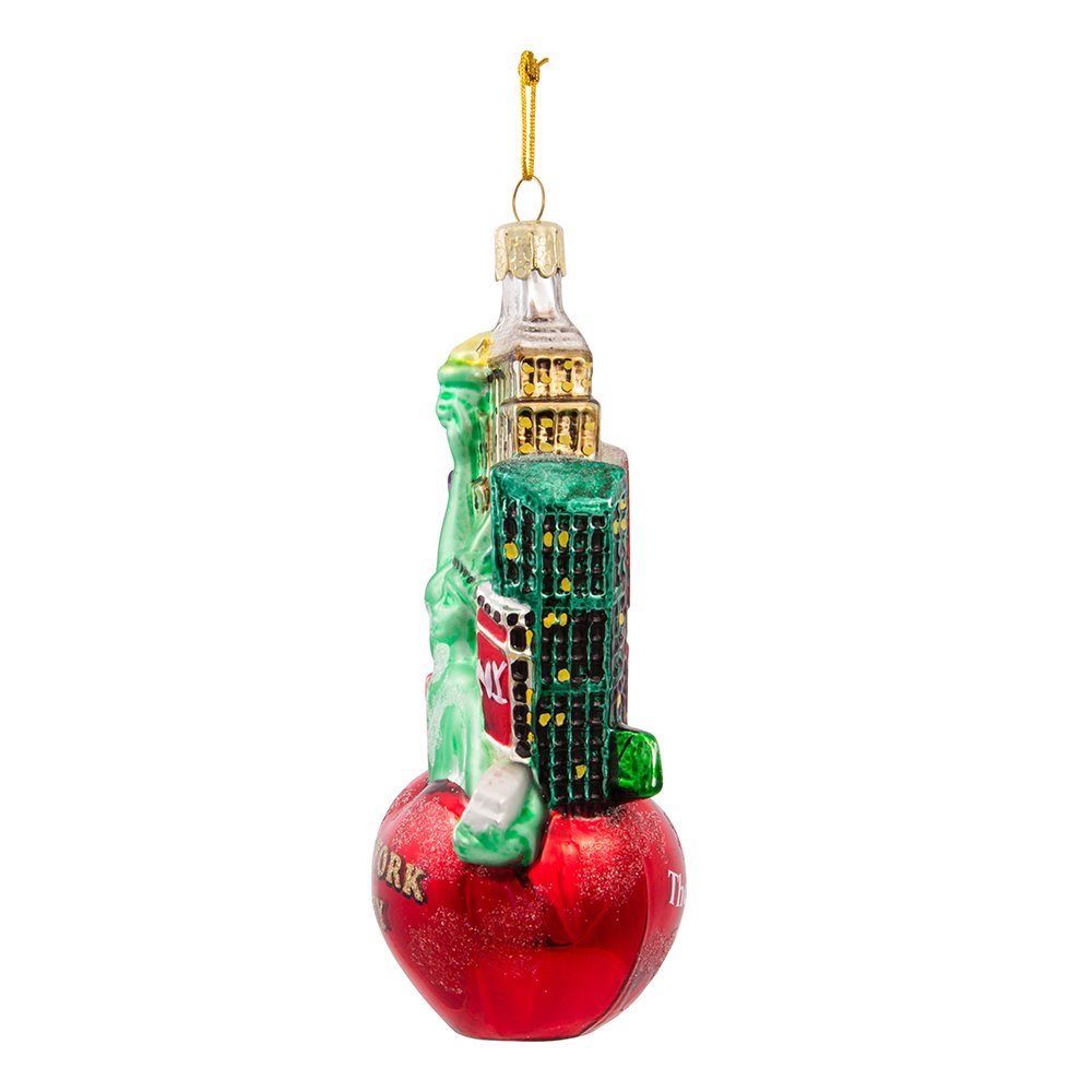 Kurt Adler New York City Glass Cityscape Ornament, 5-Inch