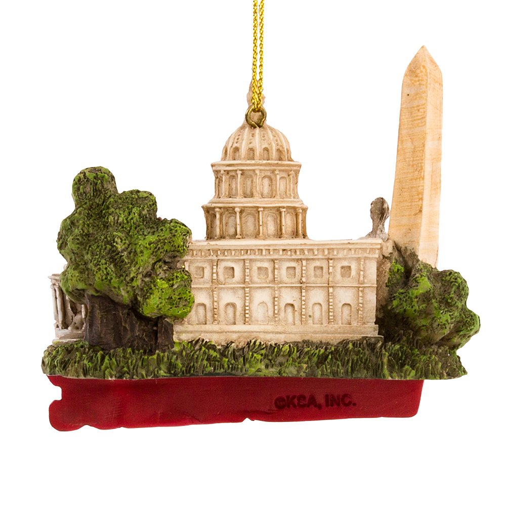 Kurt Adler C7294DC City Travel Washington Dc Ornament, 3.25-Inch
