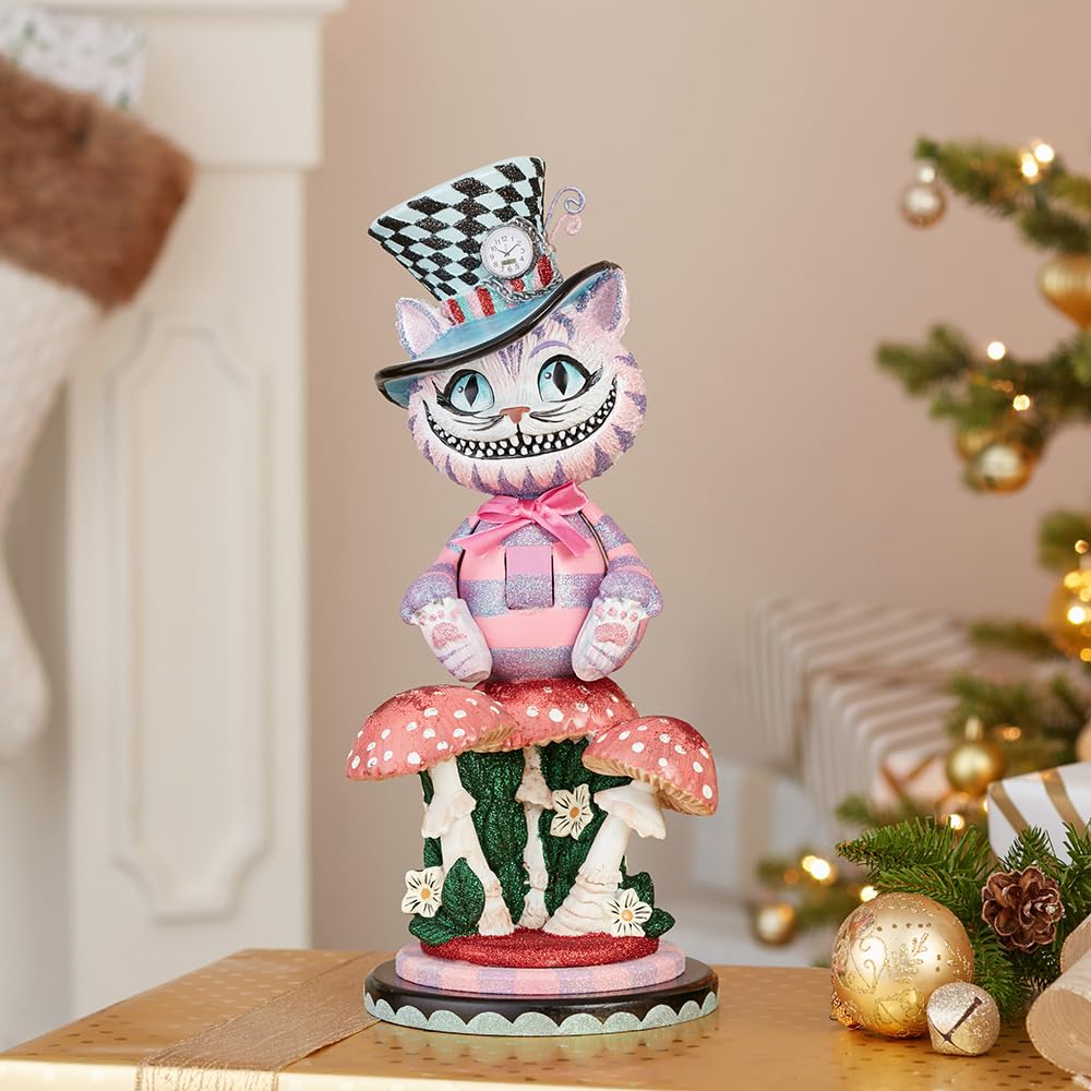 Kurt S. Adler HA0573 Hollywood Cheshire Cat Nutcracker, Multi-Colored