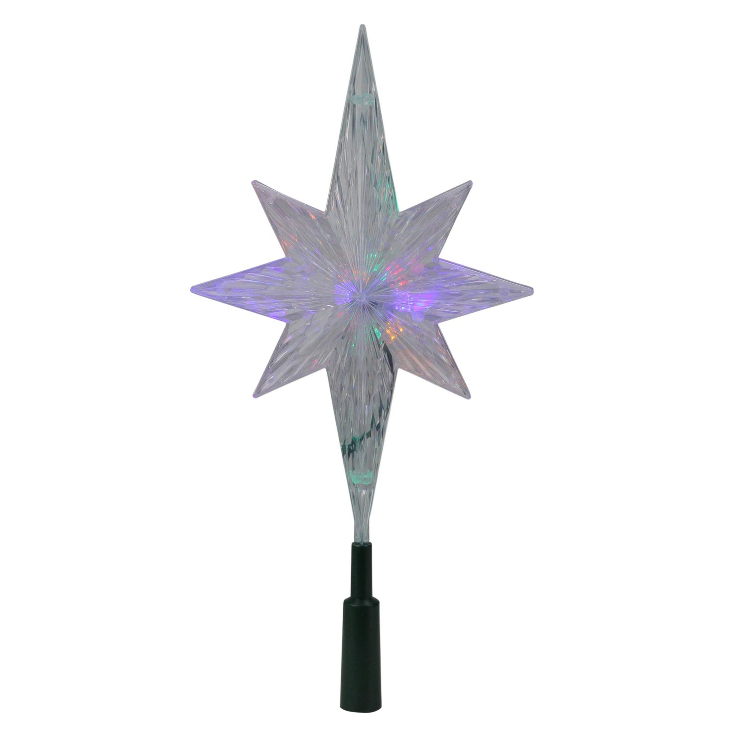 Kurt Adler 11.25-Inch UL Polar Star Treetop with LED Color-Changing Light