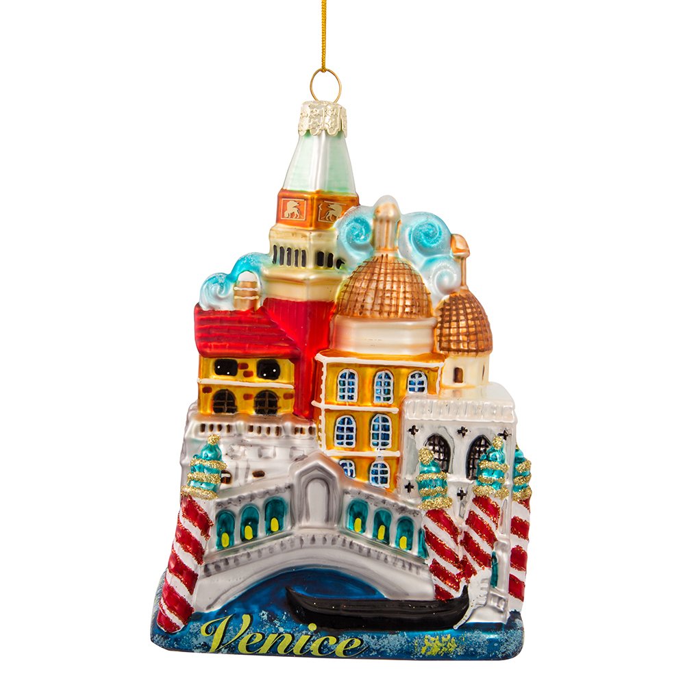 Kurt S. Adler Kurt Adler 5-Inch Venice Cityscape Glass Ornament