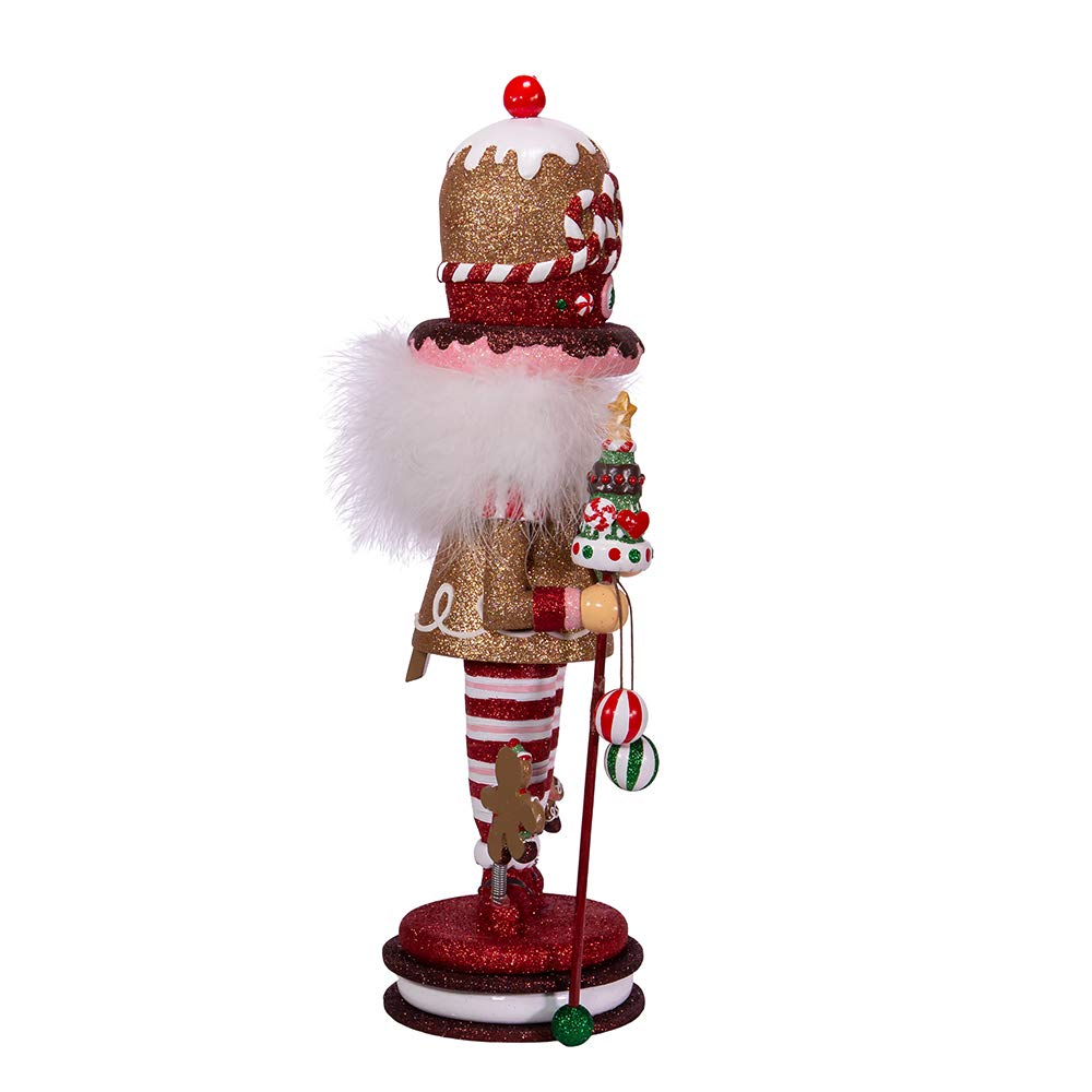 Kurt S. Adler 16.5-Inch Hollywood Gingerbread King Nutcracker, Multicolor