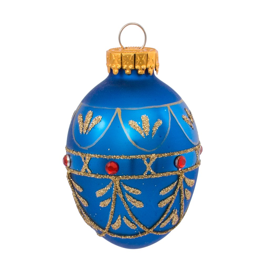Kurt S. Adler YAMGG0517 Egg Ornament, 45mm, Glass For Christmas