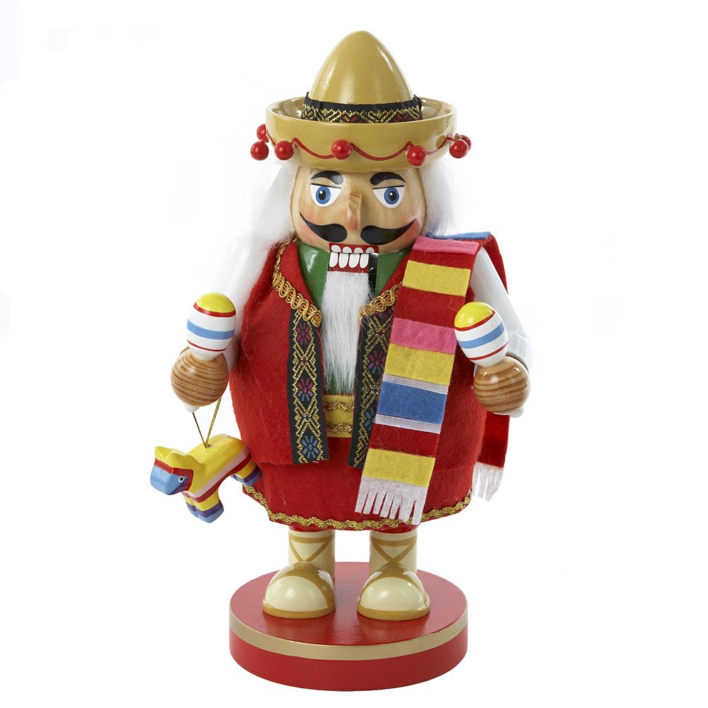 Kurt S. Adler Kurt Adler 10.25-Inch Mexican Tablepiece-Chubby Collection Nutcracker