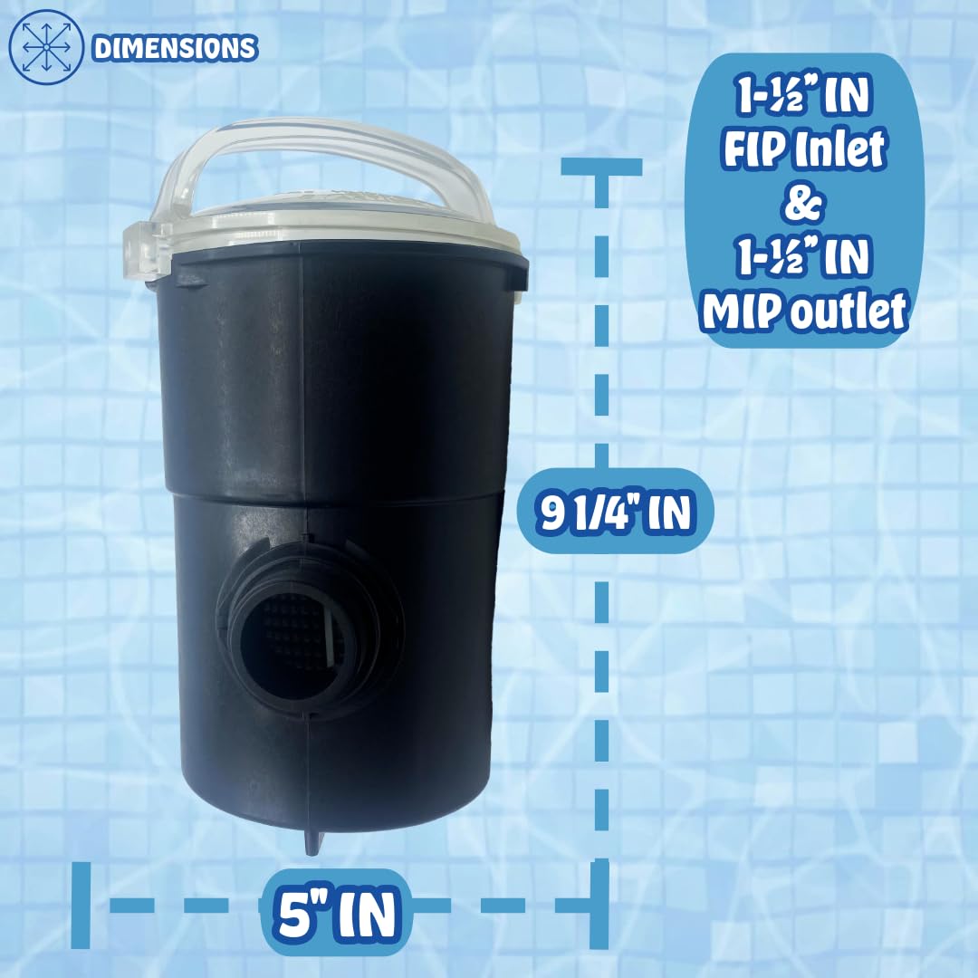 Poolzilla Pump Strainer Hair and Lint Basket - Compatible with Hayward Power-Flo LX, Power-Flo II, Power-Flo SP1500 Series