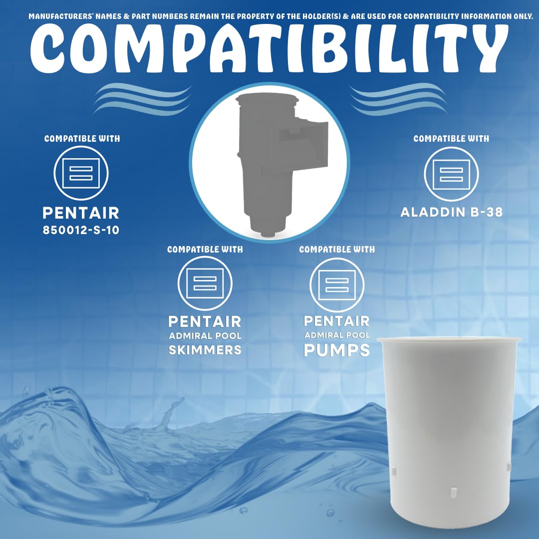 Poolzilla Floating Weir for Skimmer Baskets Compatible with R38013B, American 850012…