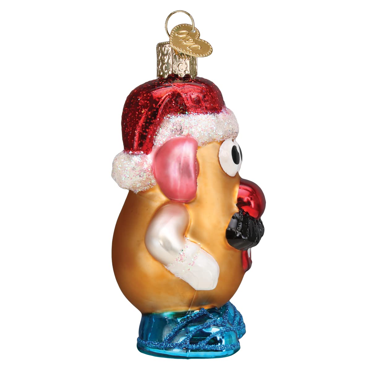 Old World Christmas Mr. Potato Head Glass Blown Ornament for Christmas Tree, Handcrafted Holiday Decoration, Childrens Toy - Toy Story Collection