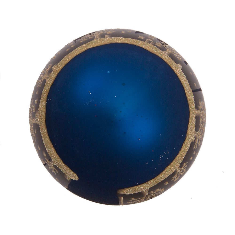 Kurt Adler New York Santa Skyline Painted Ball Ornament, 2-5/8-Inch for Christmas