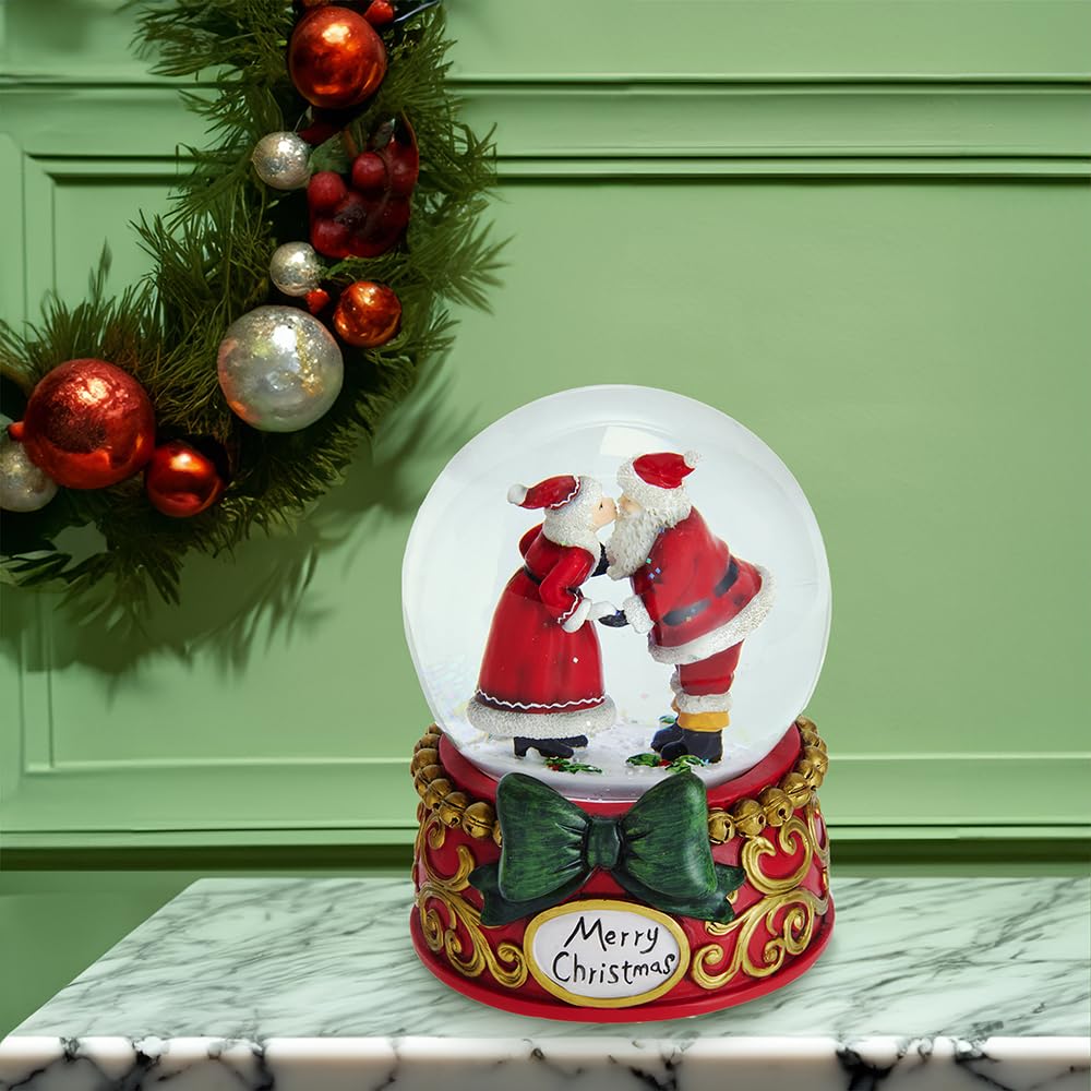 Kurt Adler 100MM Mr. & Mrs. Claus Musical Snowglobe