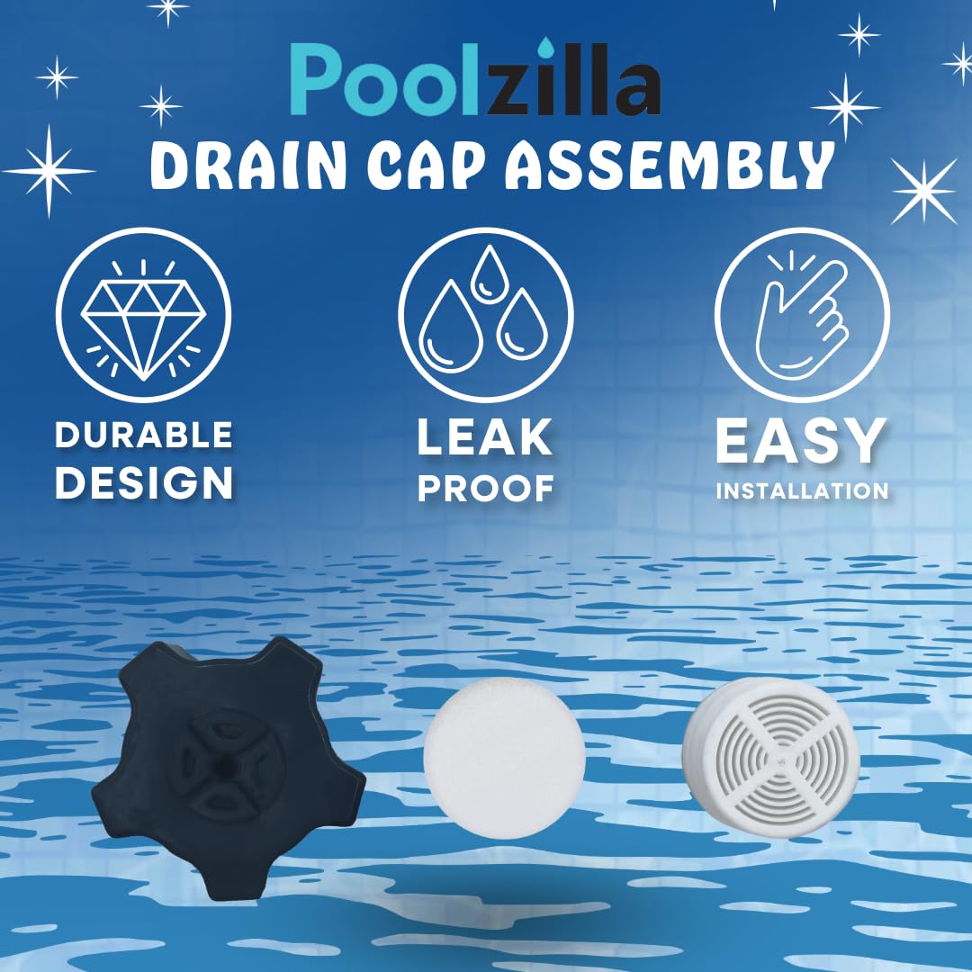Poolzilla Drain Plug - Compatible with Hayward SX180LA, and Hayward Pro-Series/Pro-Series Plus Sand Filters…
