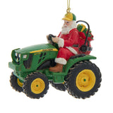 3.25 Inch John Deere 4052M with Santa Ornament