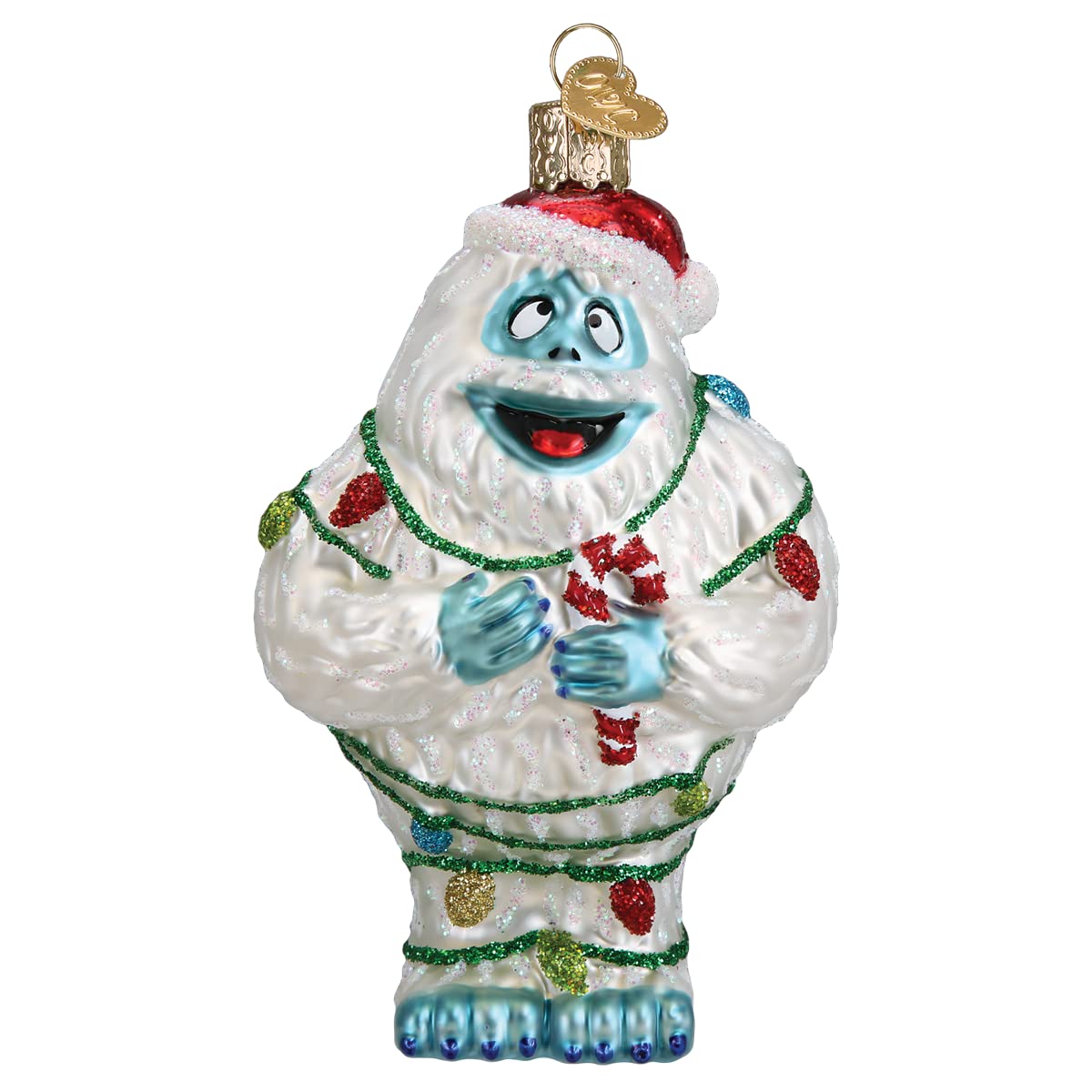 Old World Christmas Bumble (Rudolph The Red-Nosed Reindeer) Glass Blown Ornament for Christmas Tree, Handcrafted Holiday Decoration, Rudolph Collection