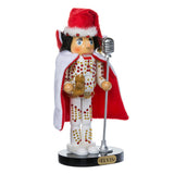 Elvis Presley Kurt Adler Elvis in White Suit Nutcracker, 10-Inch