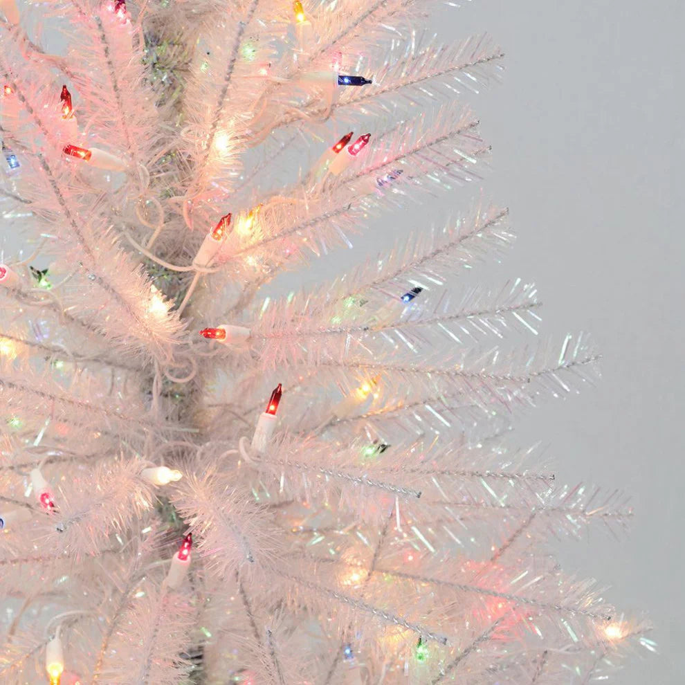 Kurt S. Adler 4.5' Pre-Lit Multicolored Incandescent Glisten Pine Tree