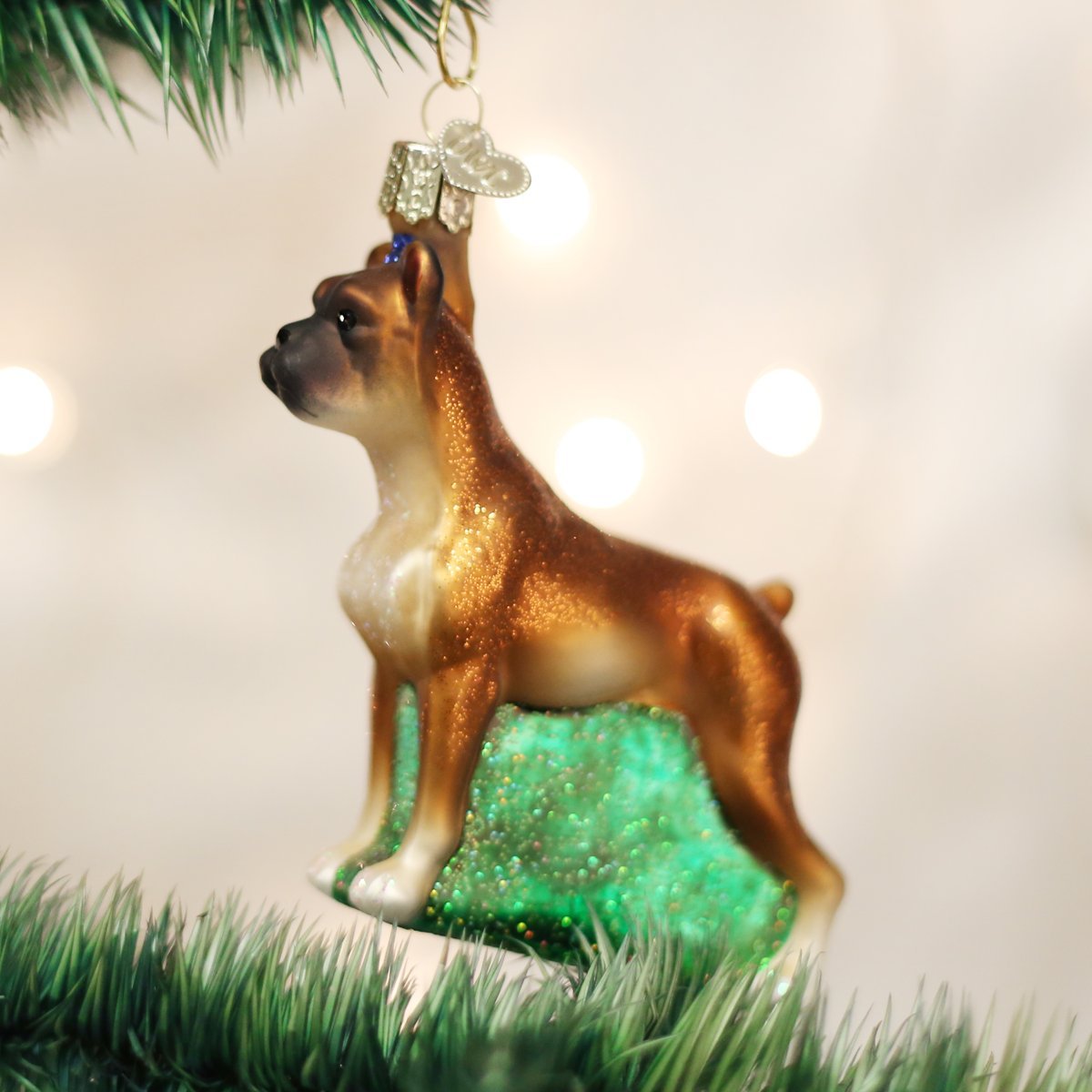 Old World Christmas Pembroke Welsh Corgi Glass Blown Ornament for Christmas Tree, Handcrafted Holiday Decoration, Dog Collection